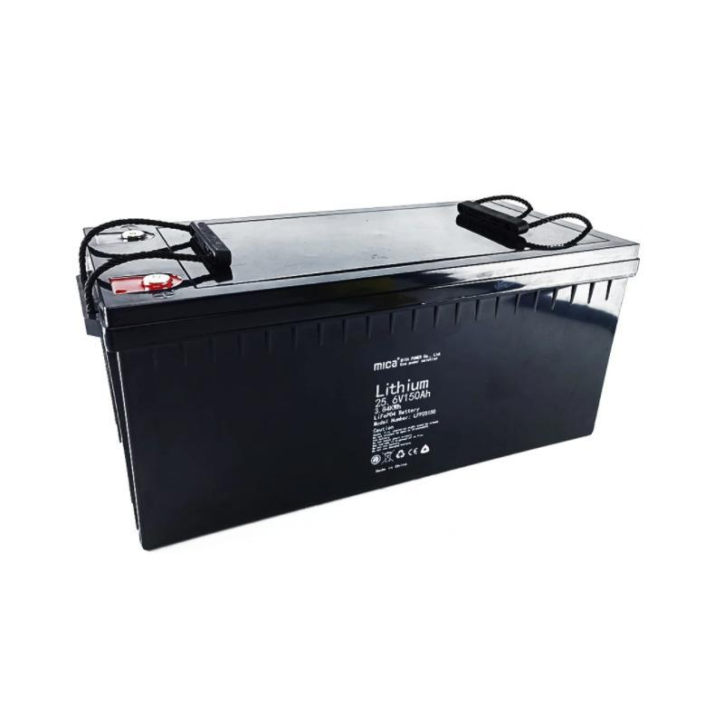 Factory Directly Supply 25.6V 24V 150ah Lithium Ion Battery Pack LiFePO4 Battery with BMS for Solar Energy System PV System Solarspeicherbatterie