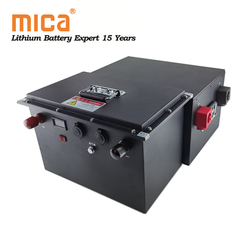Lithium Battery 120ah 12V RV Boat Solar Energy LiFePO4 Battery Pack in Metal Case with BMS