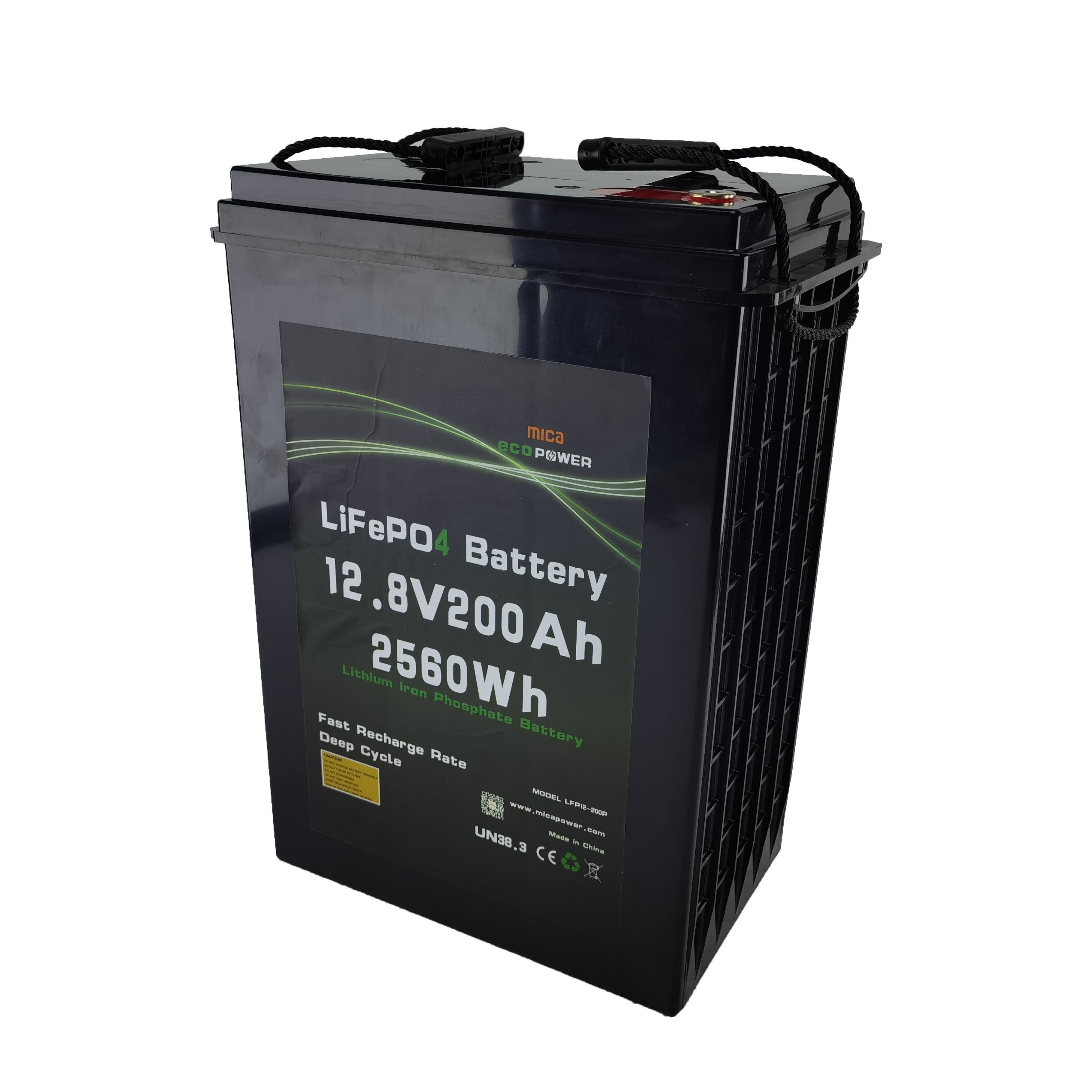 Batterie De Solar12.8V 200ah 5000 Cycle with CE/Un38.3/IEC62133/MSDS Lithium Ion Battery for Solar Gulf Cart Boat E-Bike