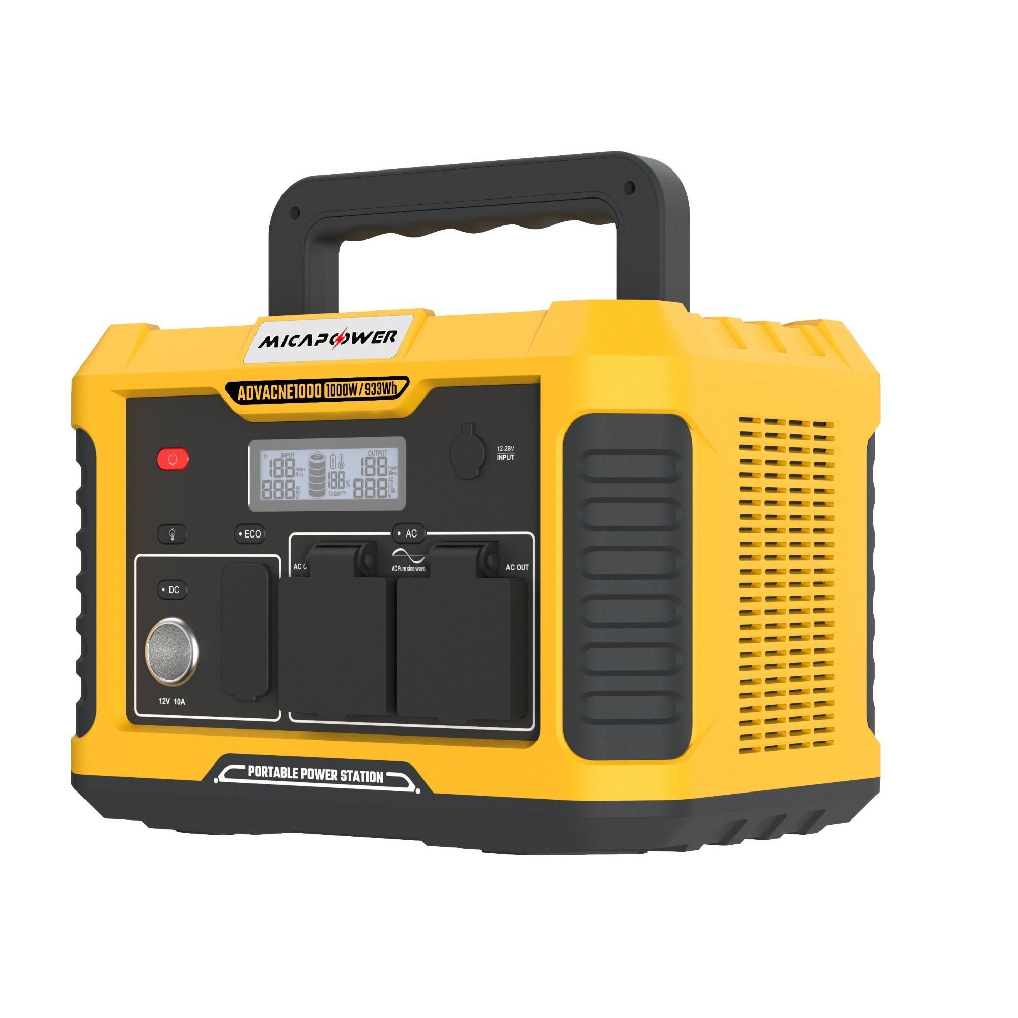 Advance1000 Mika-Portable Power Bank Power Station Outdoor Rechargeable Emergency Power Station LiFePO4 Lithium Battery Bank