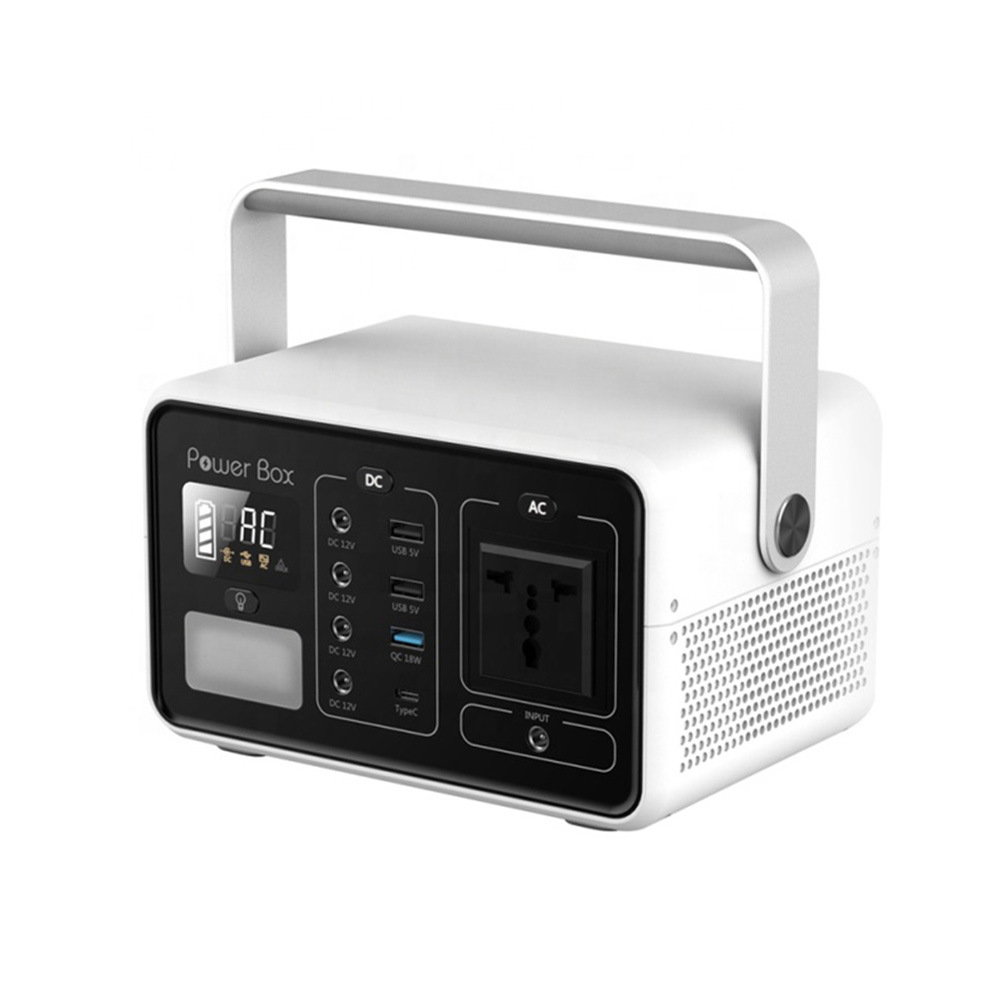 Portable Multi-Function Power Station 200W 60W Connected with Solar Panel for Camping Hunting Fishing Outdoor Mobile Power Bank