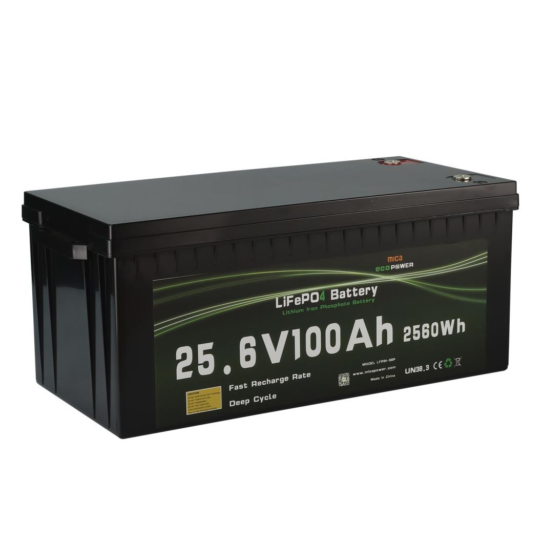 5 Years Warranty Un38.3 Lithium Ion 24V 100ah LiFePO4 Solar Sail Bass Catamaran Boat Storage Power Battery
