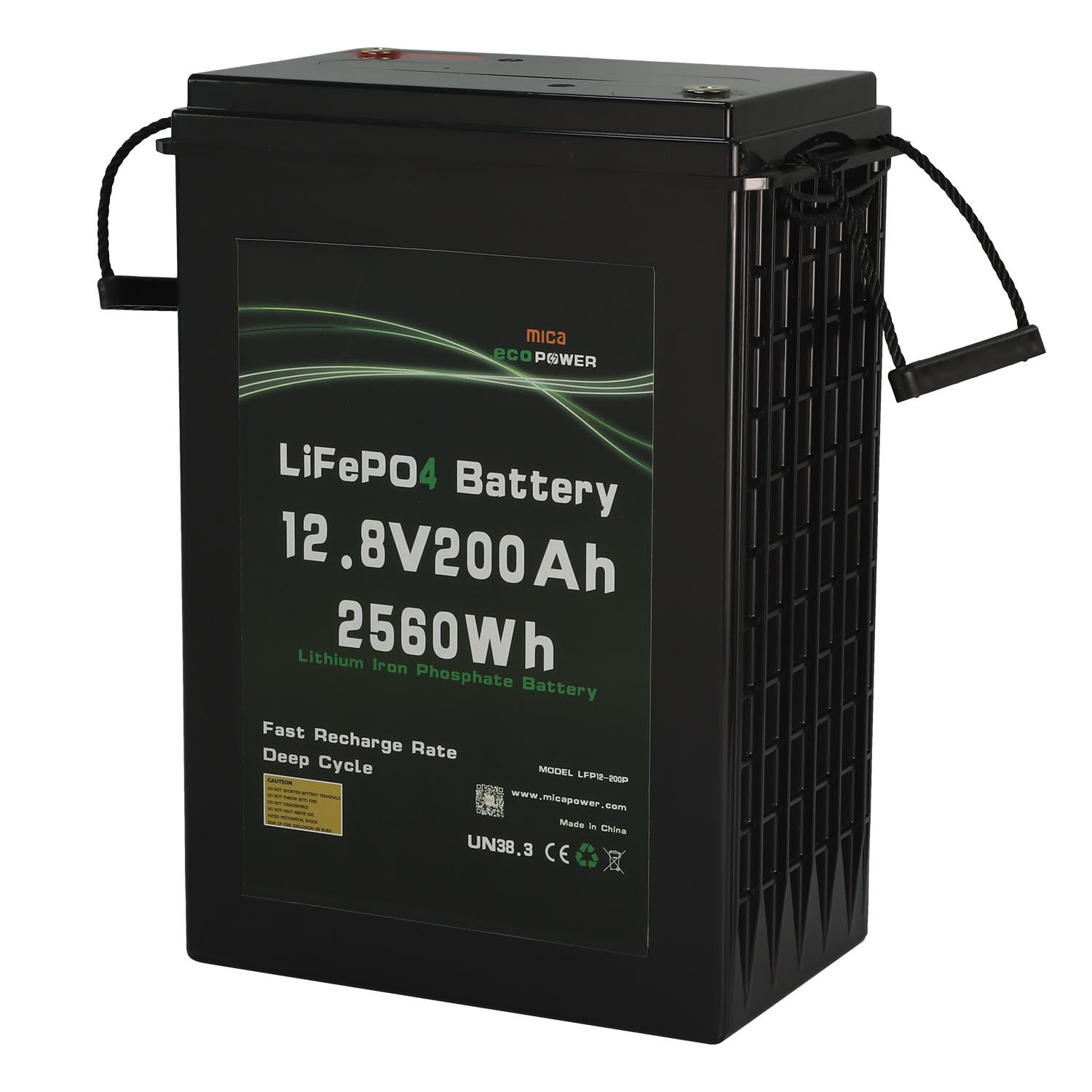 Factory OEM Bateria De Solar Carro 12.8V 200ah 5000 Cycle with CE/Un38.3/IEC62133/MSDS Lithium Ion Battery for Solar Gulf Cart Boat E-Bike