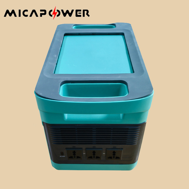 Solar Energy Supply LiFePO4 Battery 1000W 2000W Power Station Outdoor Power Generator with AC/DC Inverter