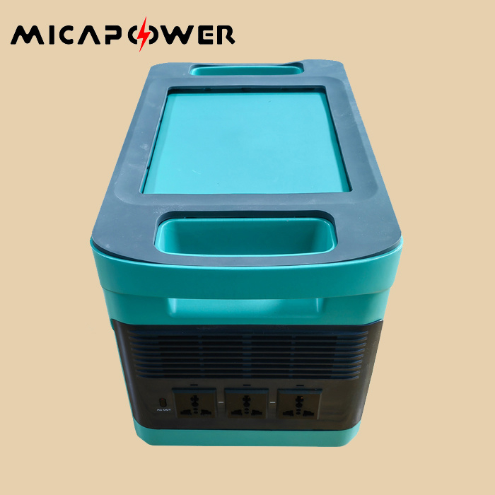 Solar Energy Supply LiFePO4 Battery 1000W 2000W Power Station Outdoor Power Generator with AC/DC Inverter