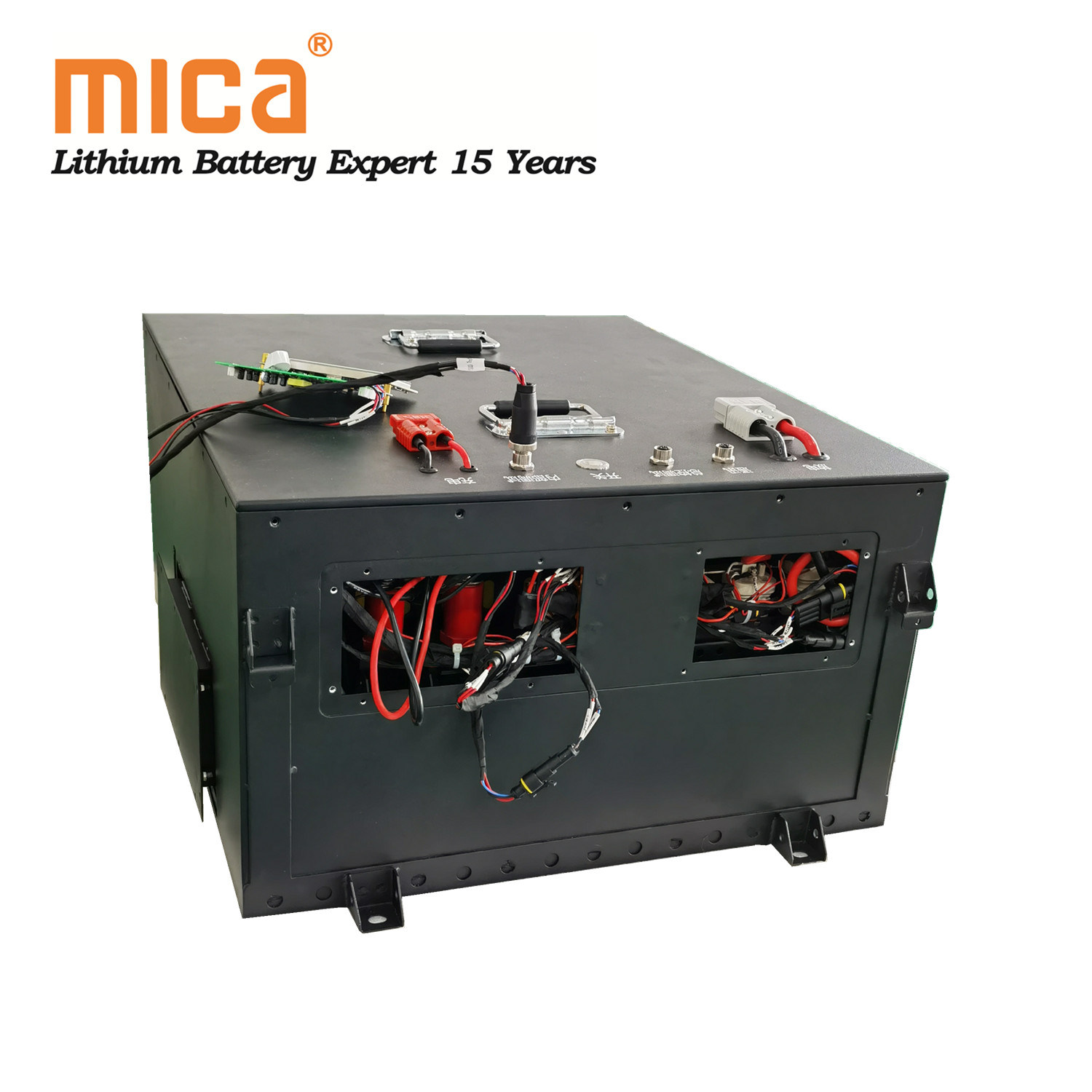 220V 50ah 217.6V Rechargeable Metal Case LiFePO4 Power Battery Pack with LCD Display