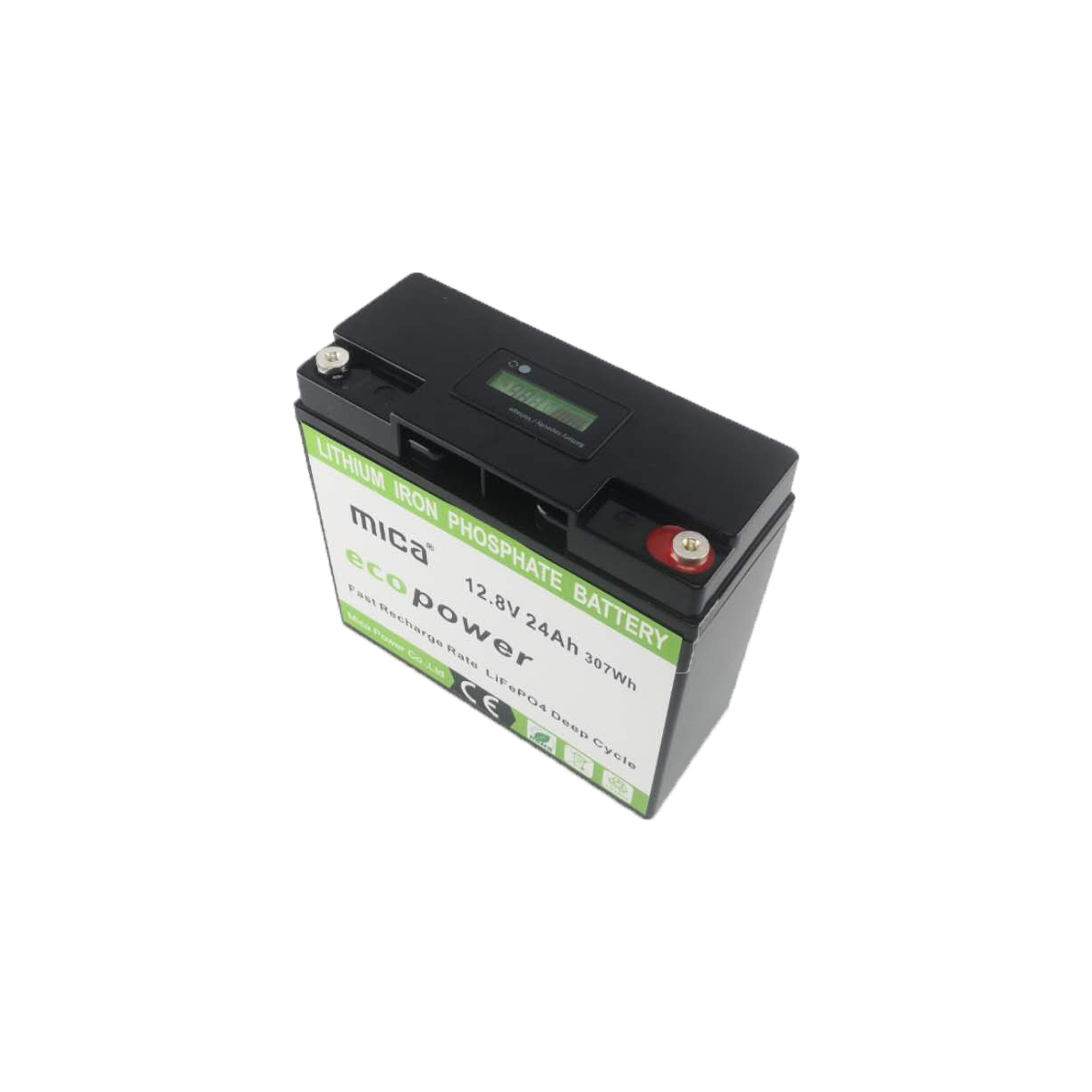 Maintenance Free 12.8V 24ah LiFePO4 Battery Pack for 12V Electric System Storage