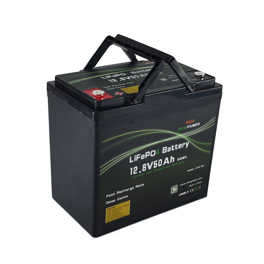 12V 50ah Solar Battery Charging 12V 50ah LiFePO4 Battery for Electric Vehicle and Solar Systems
