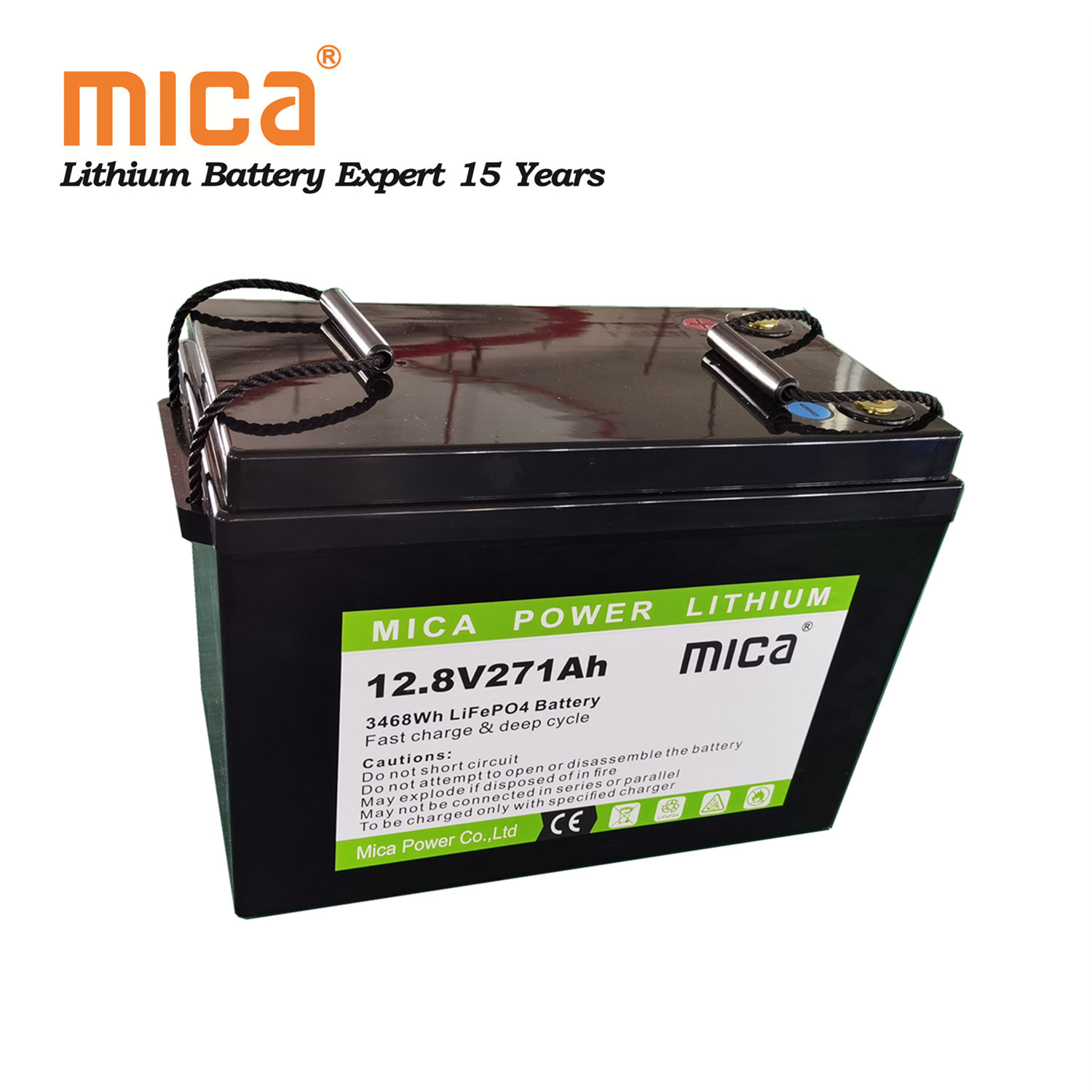 High Quality 12V 12.8V 25.6V 100ah 200ah 271ah 280ah Un38.3 CE UL LiFePO4 Battery Pack Lithium Ion Battery for RV PV Backup Golf Cart Marine Boat
