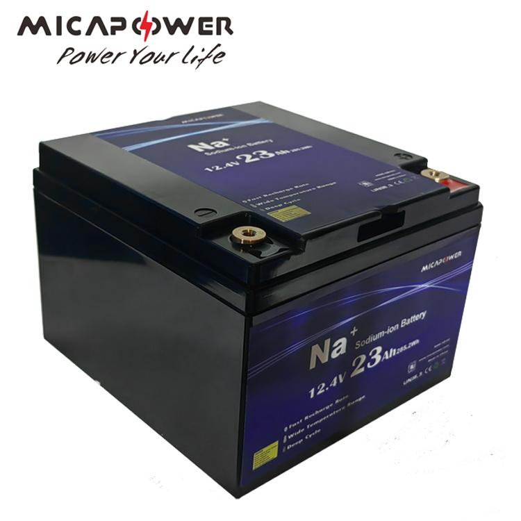 Mica 12V 23ah Sodium Ion Na Battery Pack for Deep Cycle Applications RV Boat UPS Solar Battery