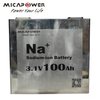 Mica Factory Solar Cell Prismatic Sodium Ion Battery 3.1V 100ah Na Ion Battery Cell for Energy Systems