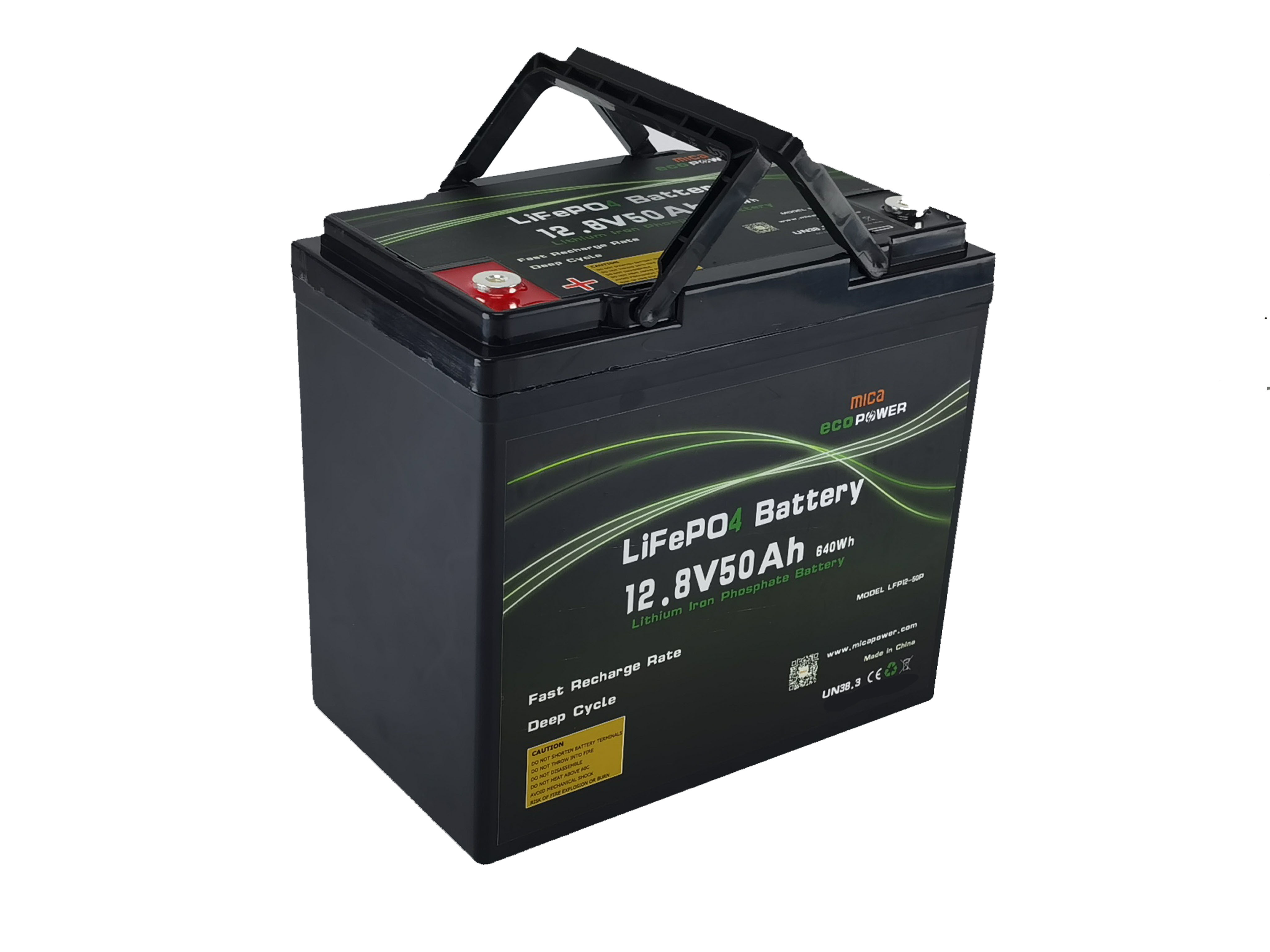 Mica 12V LiFePO4 50ah/100ah/150ah/200ah Lithium Iron Phosphate Battery Pack Deep Cycles for Solar Power Supply