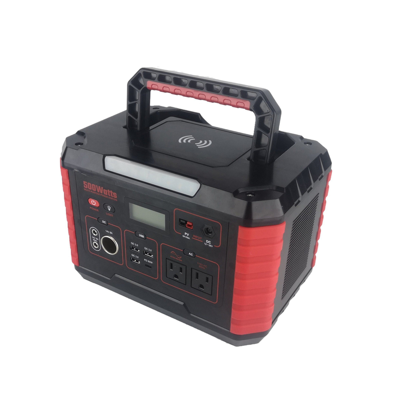 IEC62133/Un38.3 Approved 500W Portable AC/DC Output for Camping Home and Outdoor Power Station with 5 Years Warranty