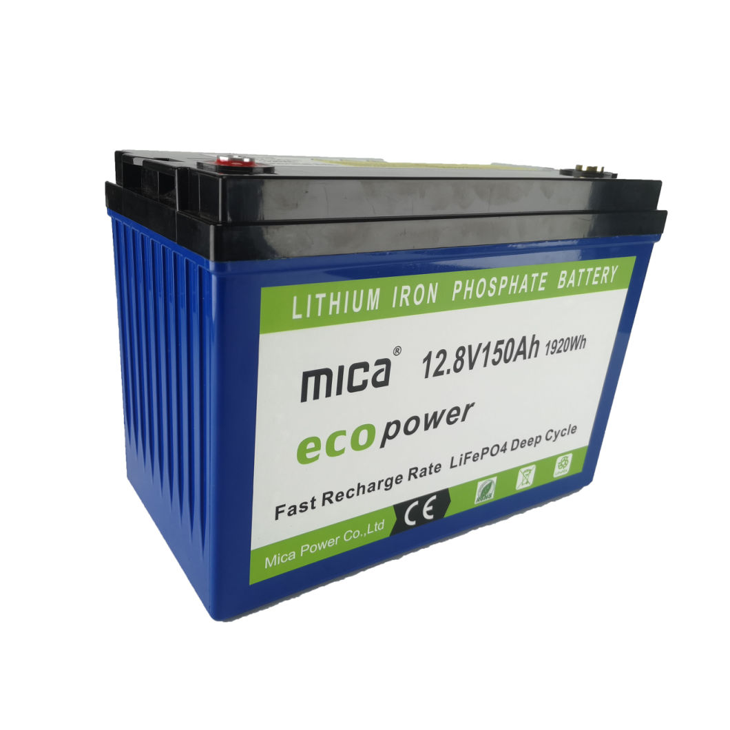 Factory Directly Supply 12V 150ah LiFePO4 Battery Rechargeable Lithium Battery Deep Cycle for Solar Energy System Solar Street Light RV PV System