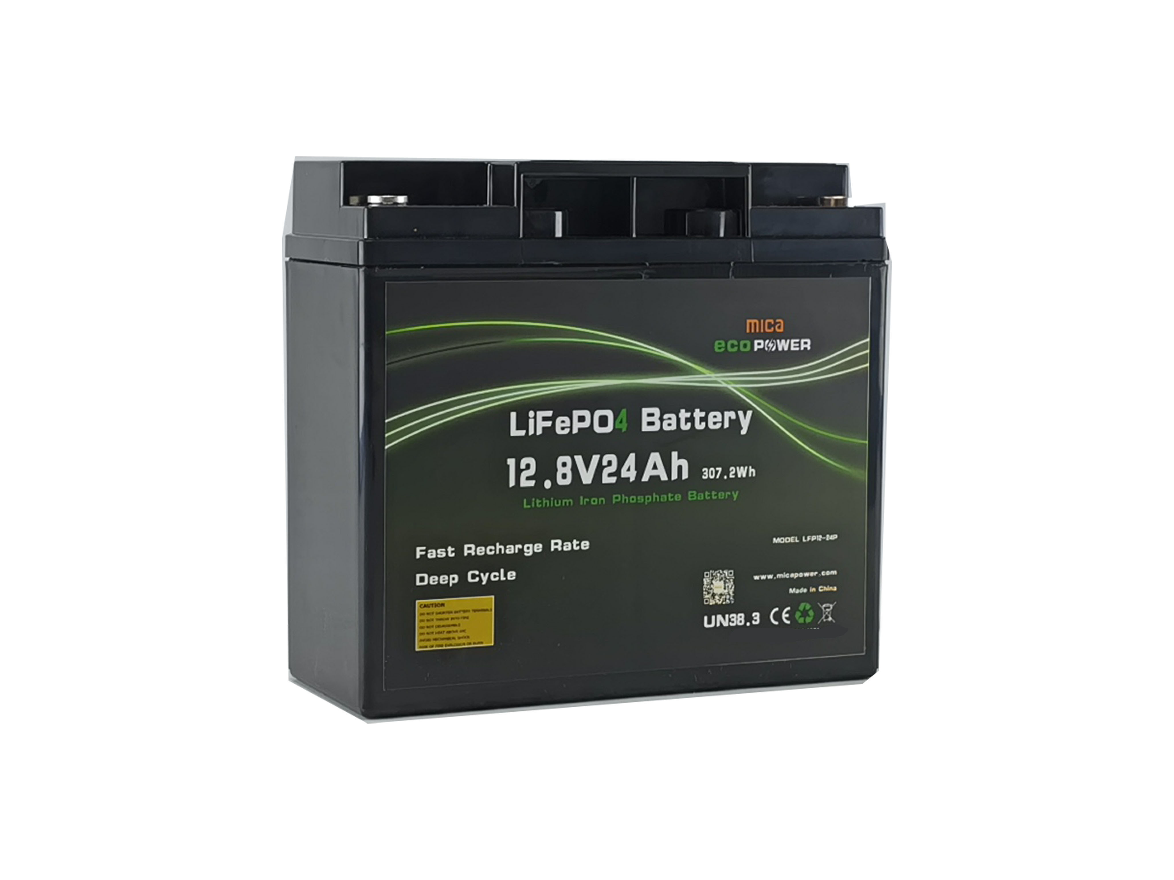 Factory Sale Waterproof Dust Resistant LiFePO4 Battery 12V Lithium Ion 24ah Battery OEM/ODM Supported