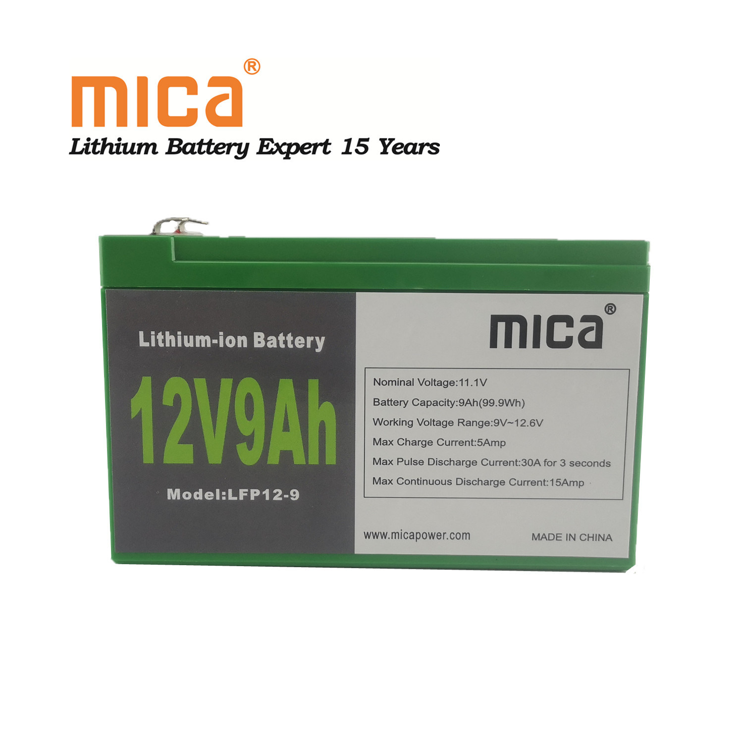 LiFePO4 BMS Battery 12V 7ah 9ah to Replace VRLA AGM SLA Battery 18650 Lithium Iron Battery for Electric Toys