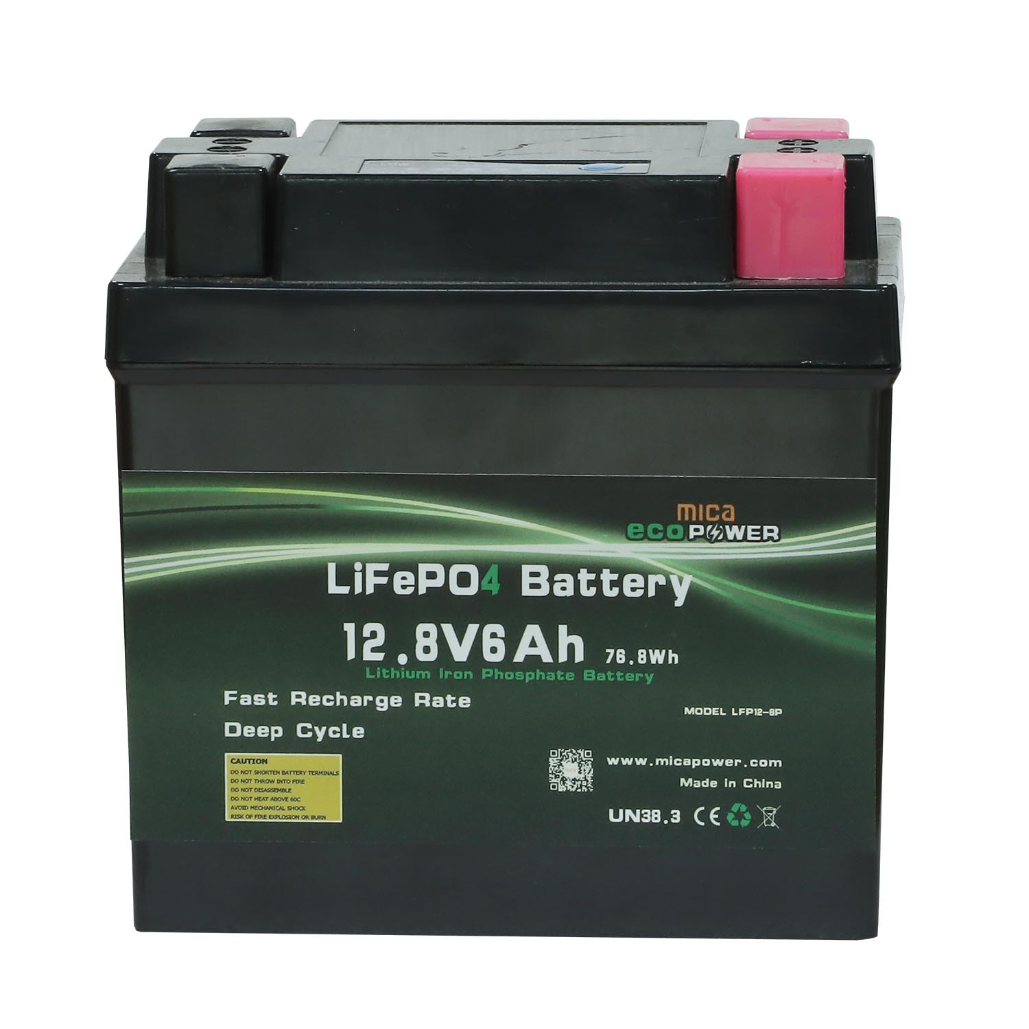 ISO9001 Factory Price 12V 6ah Sprayers LiFePO4 Battery 12.8V Lithium Iron Phosphate Batteries 6ah for UPS Solar Alarm System