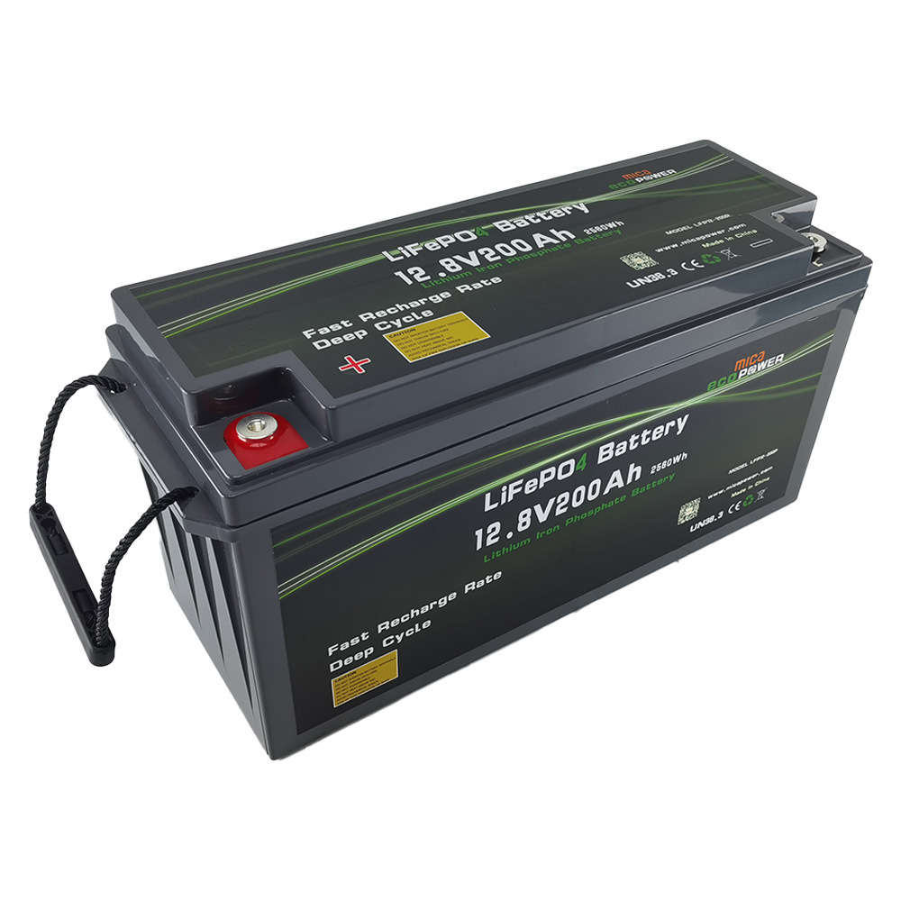Factory ISO9001 Approved 12V 200ah LiFePO4 Battery Lithium Iron Phosphate Battery for Solar Energy Storage System Battery Bank Backup with CE Un38.3 MSDS