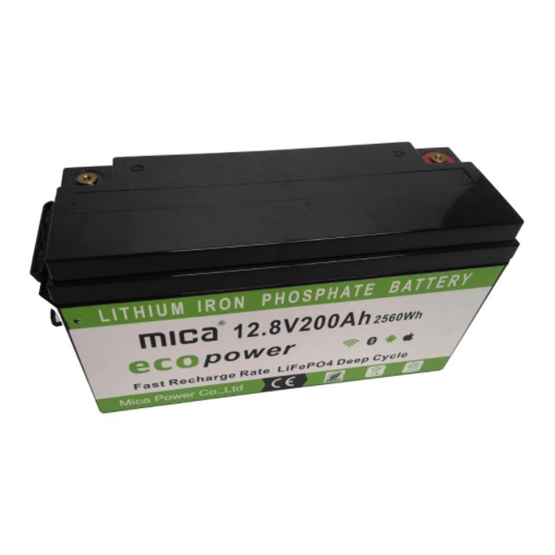 Mica Manufacture Supplier 12.8V 200ah Lithium Iron LiFePO4 Deep Cycle Battery for RV, Solar, Marine, off-Grid Application LiFePO4 Battery