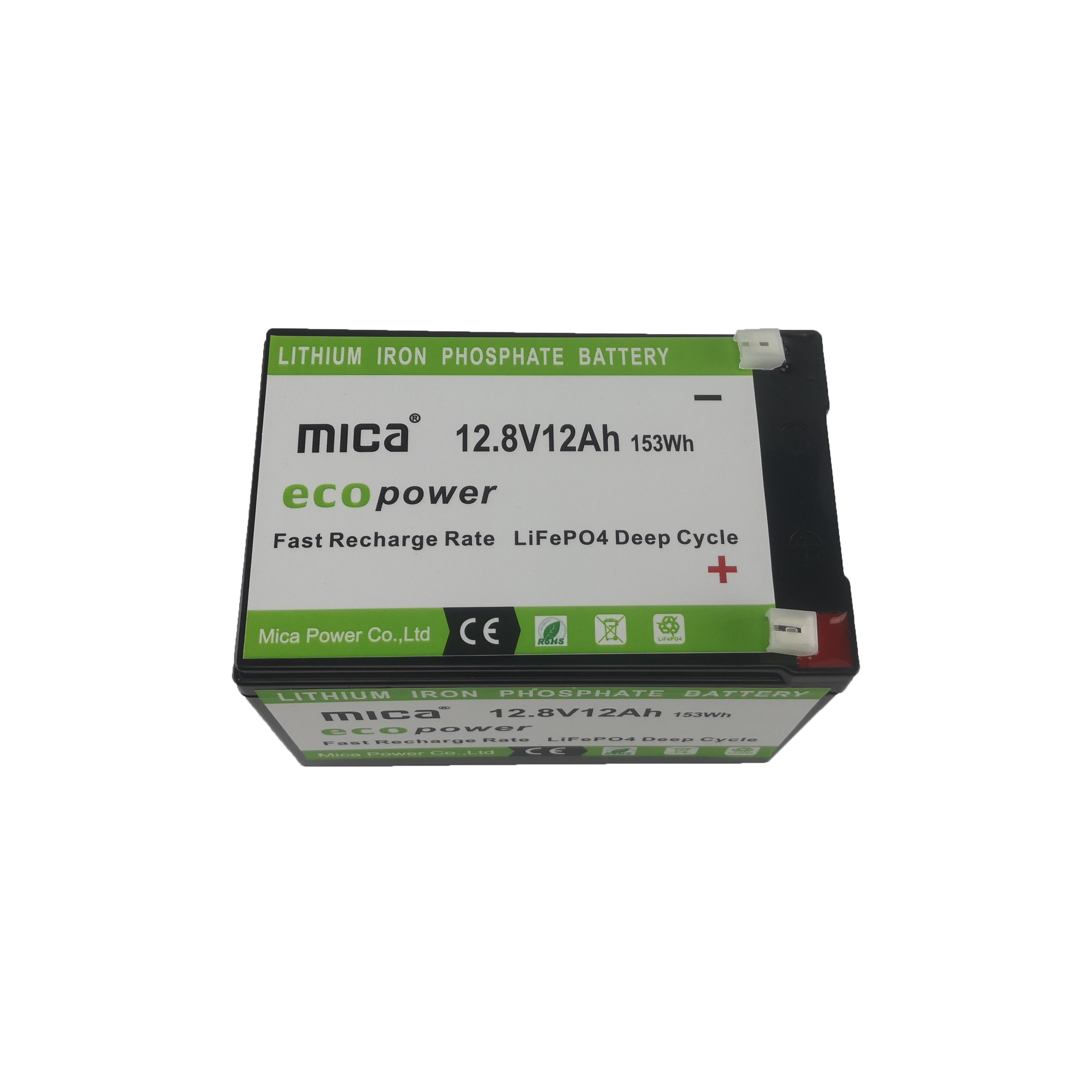 Factory Directly Supply High Quality 12.8V/12V 12ah Long Cycle LiFePO4 Battery Rechargeable with BMS for Solar Energy System Household Appliance