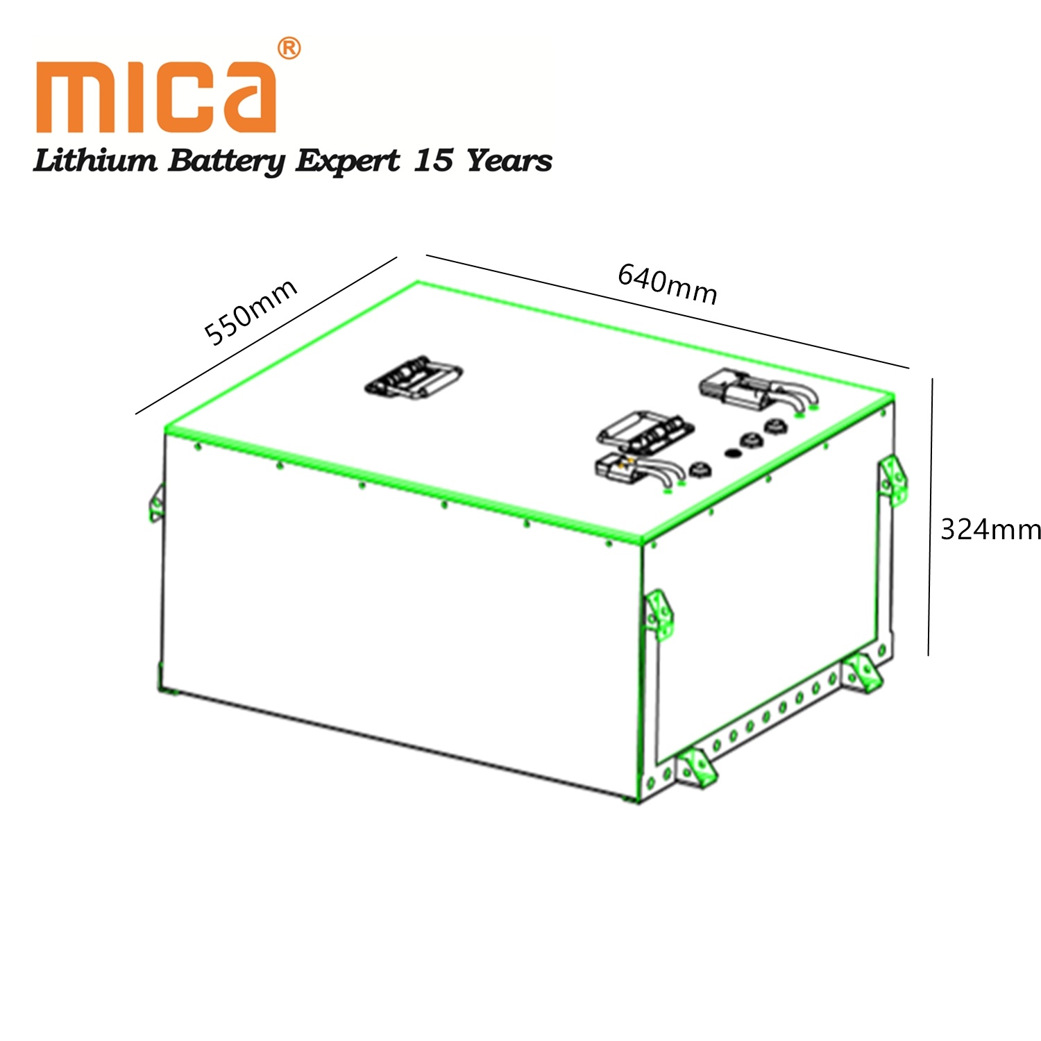 220V 50ah 10kw Metal Case Lithium Iron Phosphate Battery Pack for Elctrick Forklift Agv Cleaning Machine
