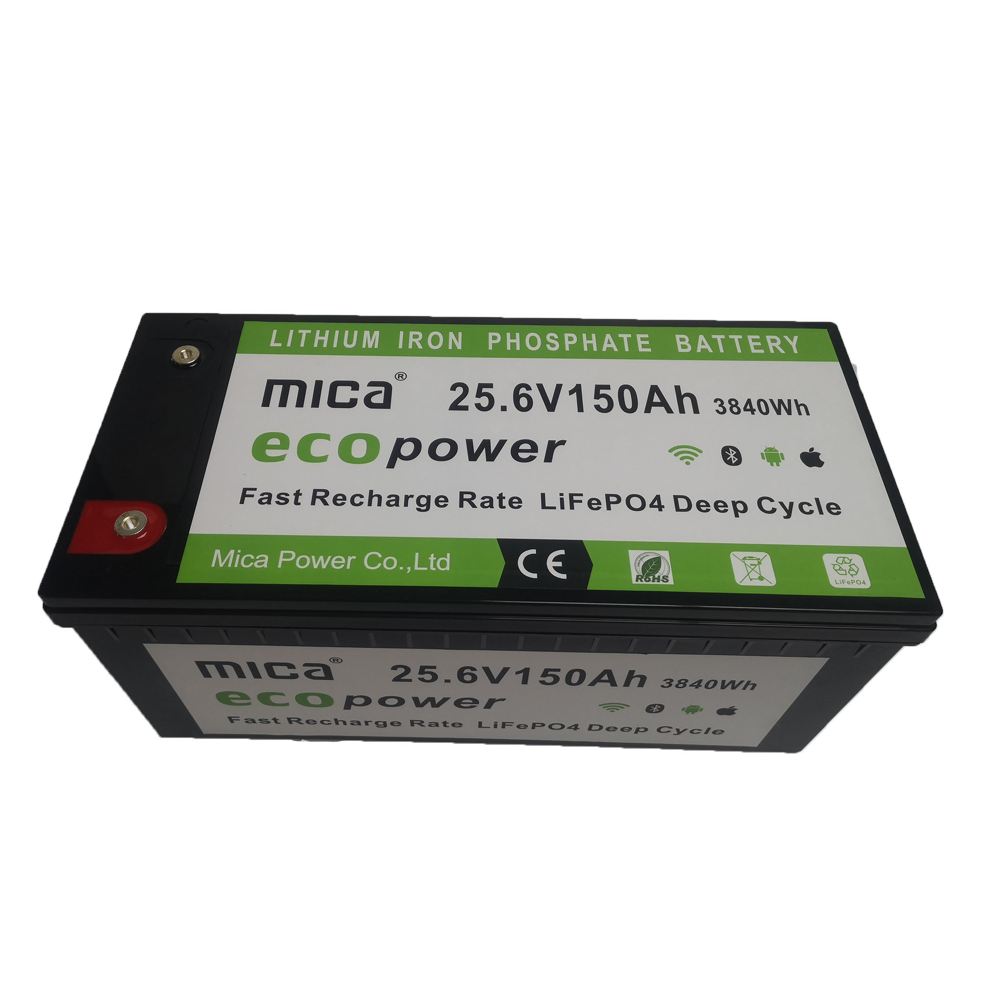 LFP 24V 150ah Mica LiFePO4 Lithium Ion Battery Pack with 6000 Cycles for Solar System