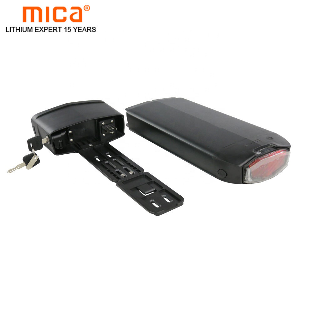 Factory Wholesale Price Silver 36V 17.5ah Rear Rack Type Lithium Ion Electric Bicycle Scooter Battery Pack E-Bike Battery Pack