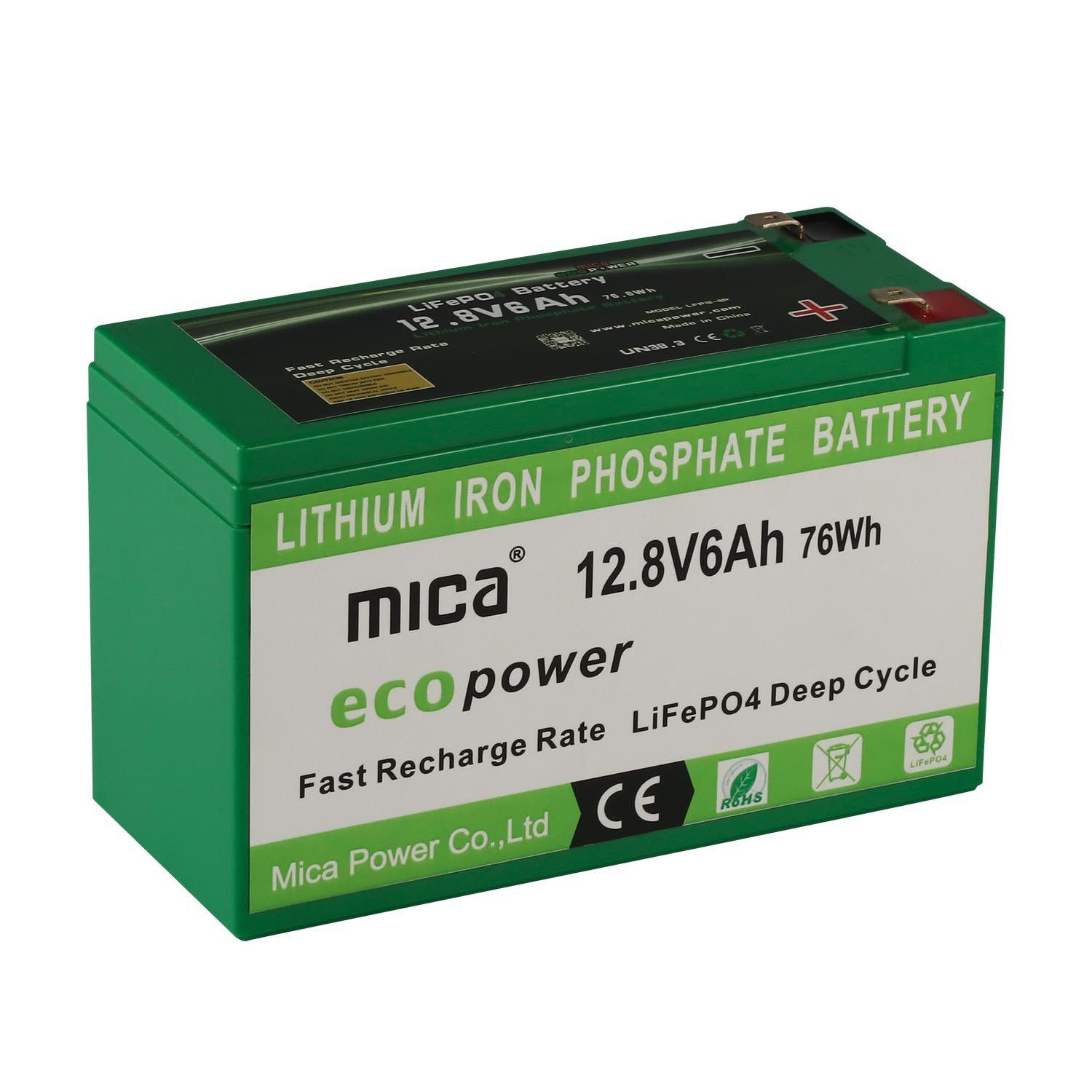 LiFePO4 Battery Pack 12V 6ah Lithium Ion Battery Solar Street Light CCTV Sprayer Power Battery Pack