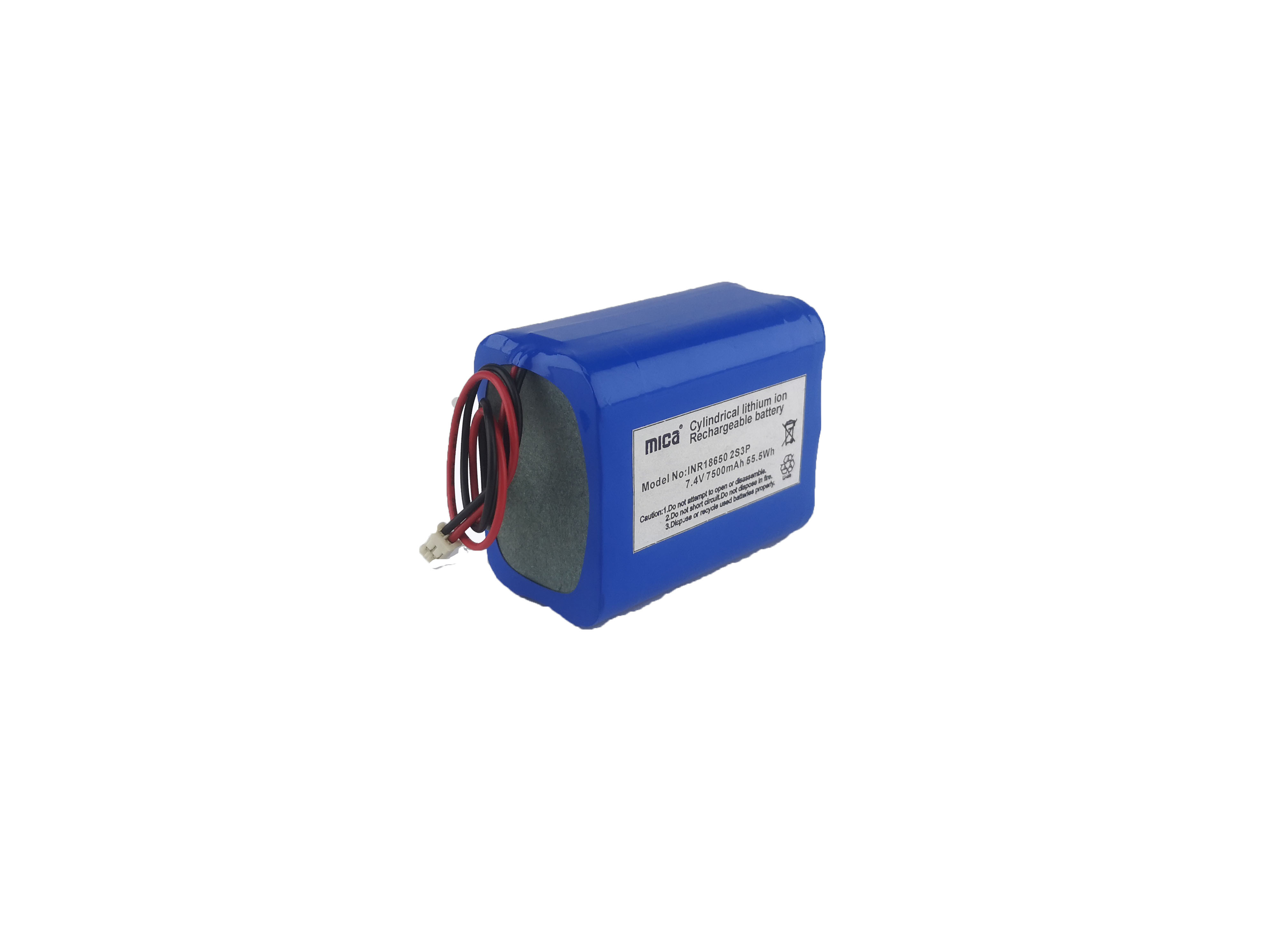 Wholesale Factory 7.4V 18650 Battery 2s3p Lithium Ion Battery 7.4V 7500mAh for Emergency LED Lights