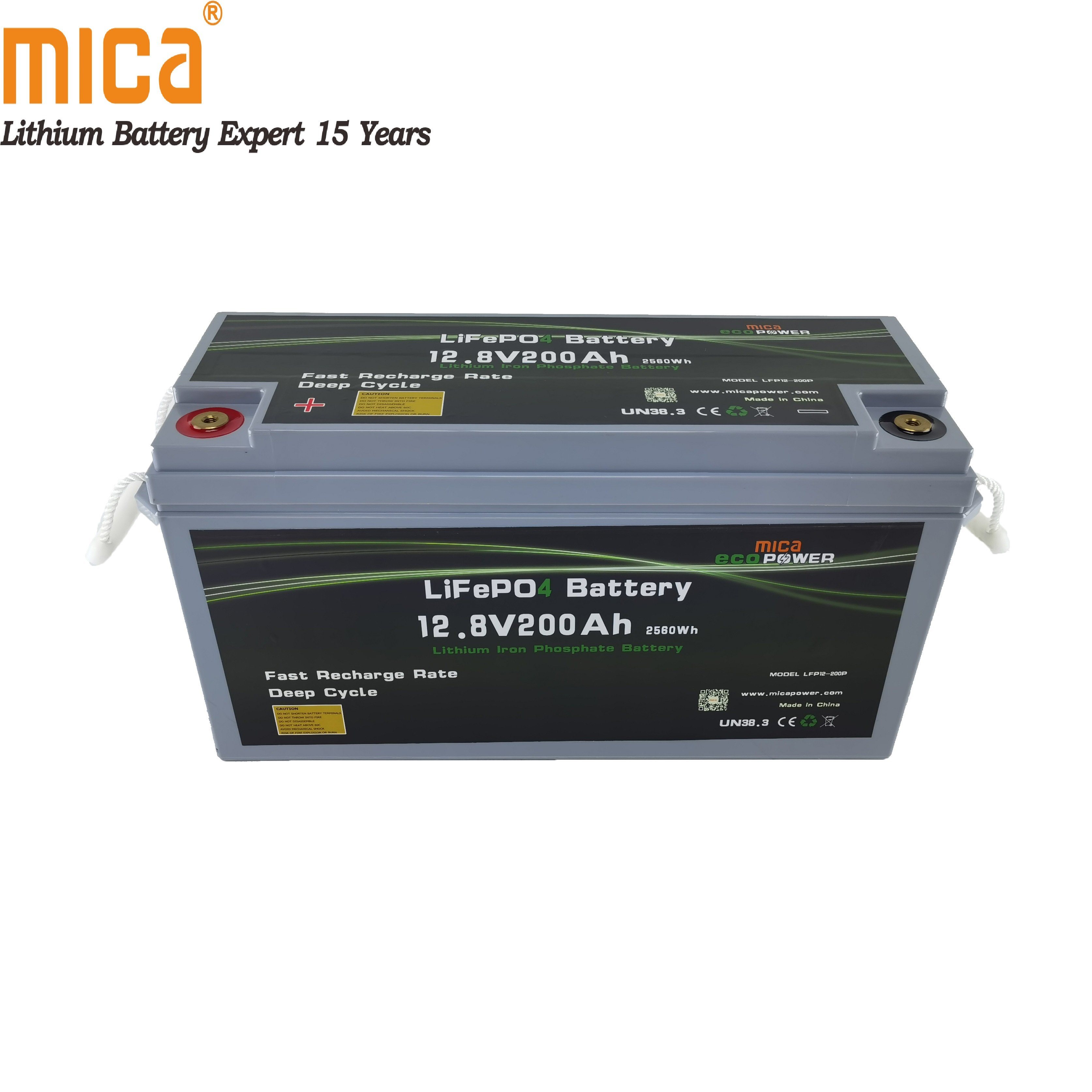 Waterproof 12V 200ah LiFePO4 Battery Pack IP65 Solar Panel System for Speed Boat Sailing Boat