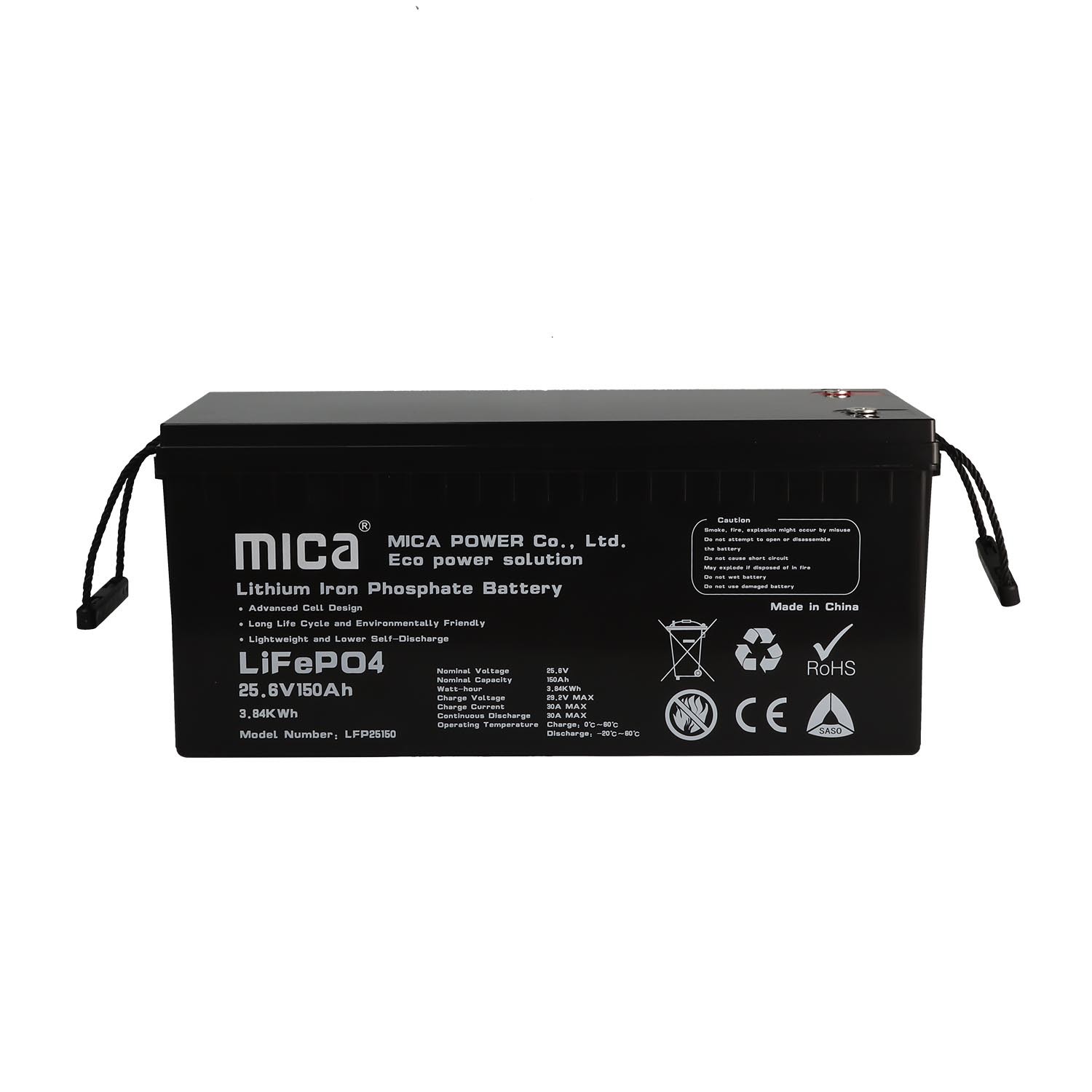 Rechargeable Battery 25.6V 24V 36V 100ah 150ah Li Ion Battery Lithium Battery Pack with Built-in BMS
