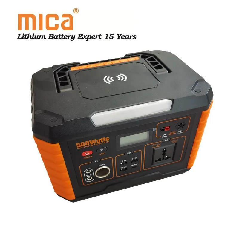 Mica 330W Power Station Lithium Battery Portable Generator AC DC USB Camping Power Station for Emergency Power Use