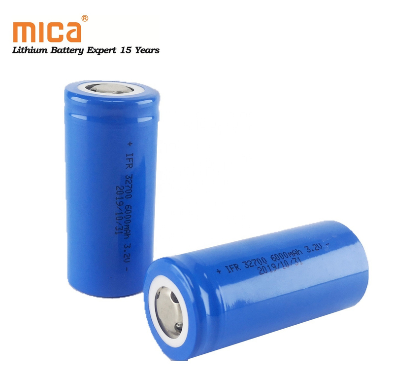 3.2V Customized Rechargeable 18650 26650 32700 6ah 6000mAh Lithium Li-ion Battery Pack for Lighting
