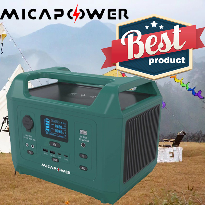 Mica 15 Years Factory Portable Power Station 600W Solar Generator LiFePO4