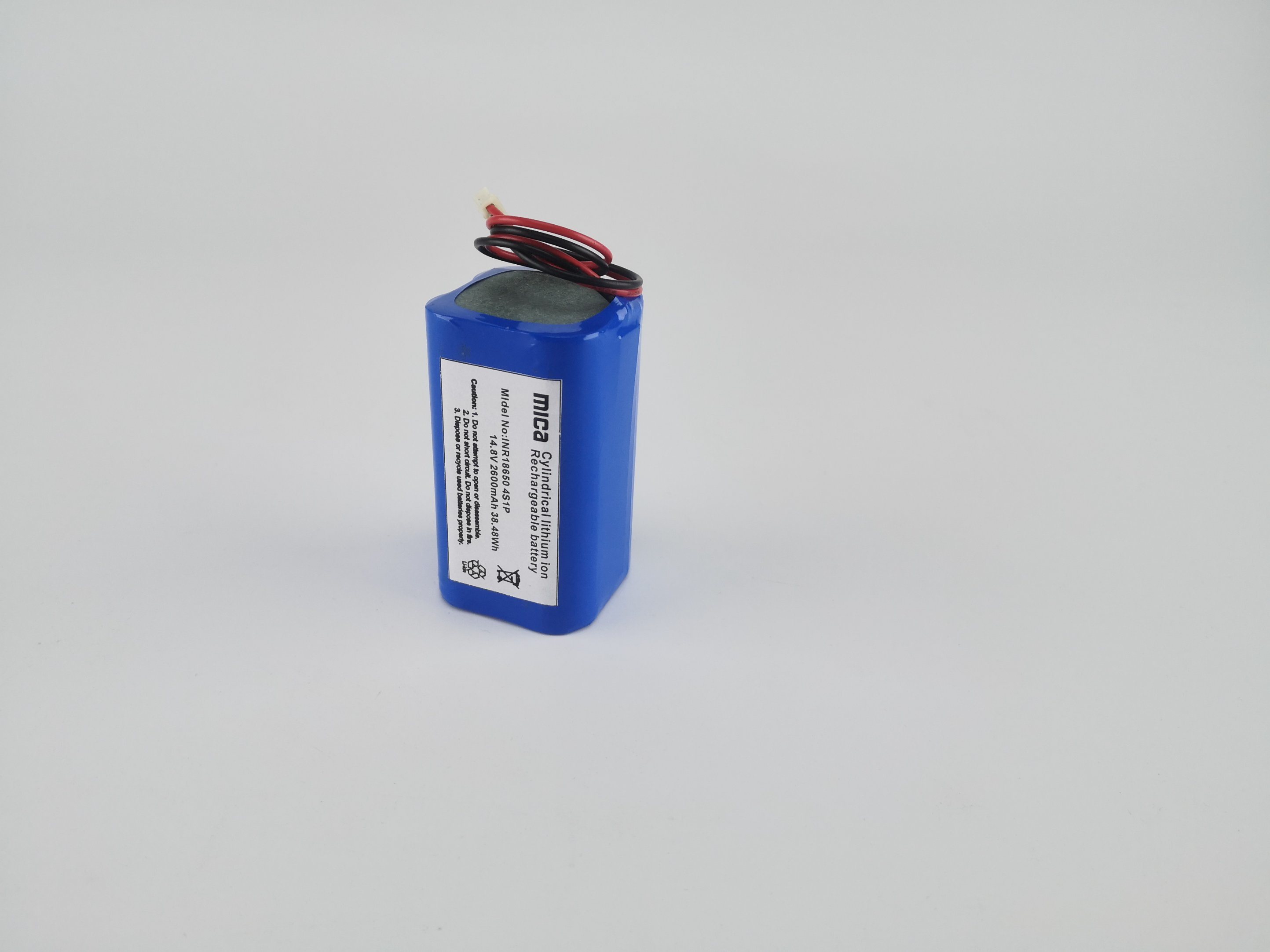 China Factory CE RoHS Un38.3 MSDS Rechargeable 14.8V 2600mAh 18650 Battery Lithium Battery Pack 4s1p