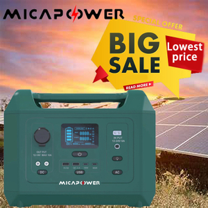 600W 576wh Dark Green Portable Power Station LiFePO4 Battery CE Li-ion Battery for Outdoors/Camping/Home