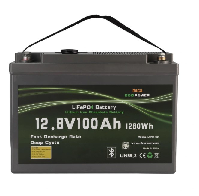 Mica Customize 12V 100ah Deep Cycle Rechargeable Battery 2000-5000 Life Cycles LiFePO4 Lithium Battery