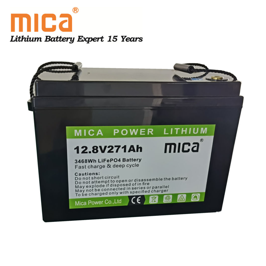 High Quality 12V 12.8V 25.6V 100ah 200ah 271ah 280ah Un38.3 CE UL LiFePO4 Battery Pack Lithium Ion Battery for RV PV Backup Golf Cart Marine Boat