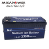 Mica Factory 12V 200ah Sodium-Ion-Battery Energy Storage System Natrium Ionen Akku for Solar Battery Pack
