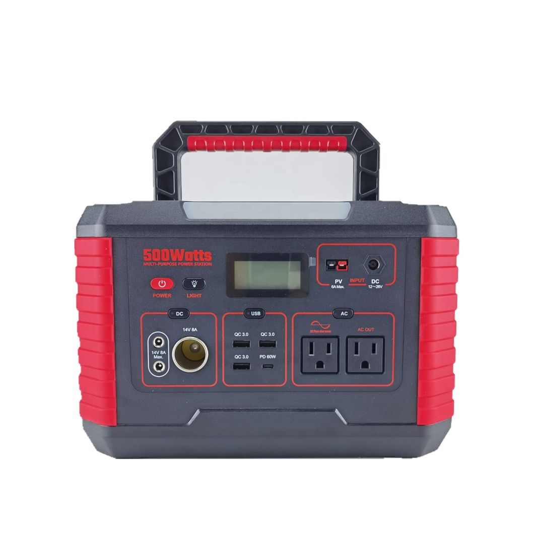 Mica 500W Portable Solar Generator/Energy Storage with AC, DC, USB Charging for Outdoor Life and Emergency Situations