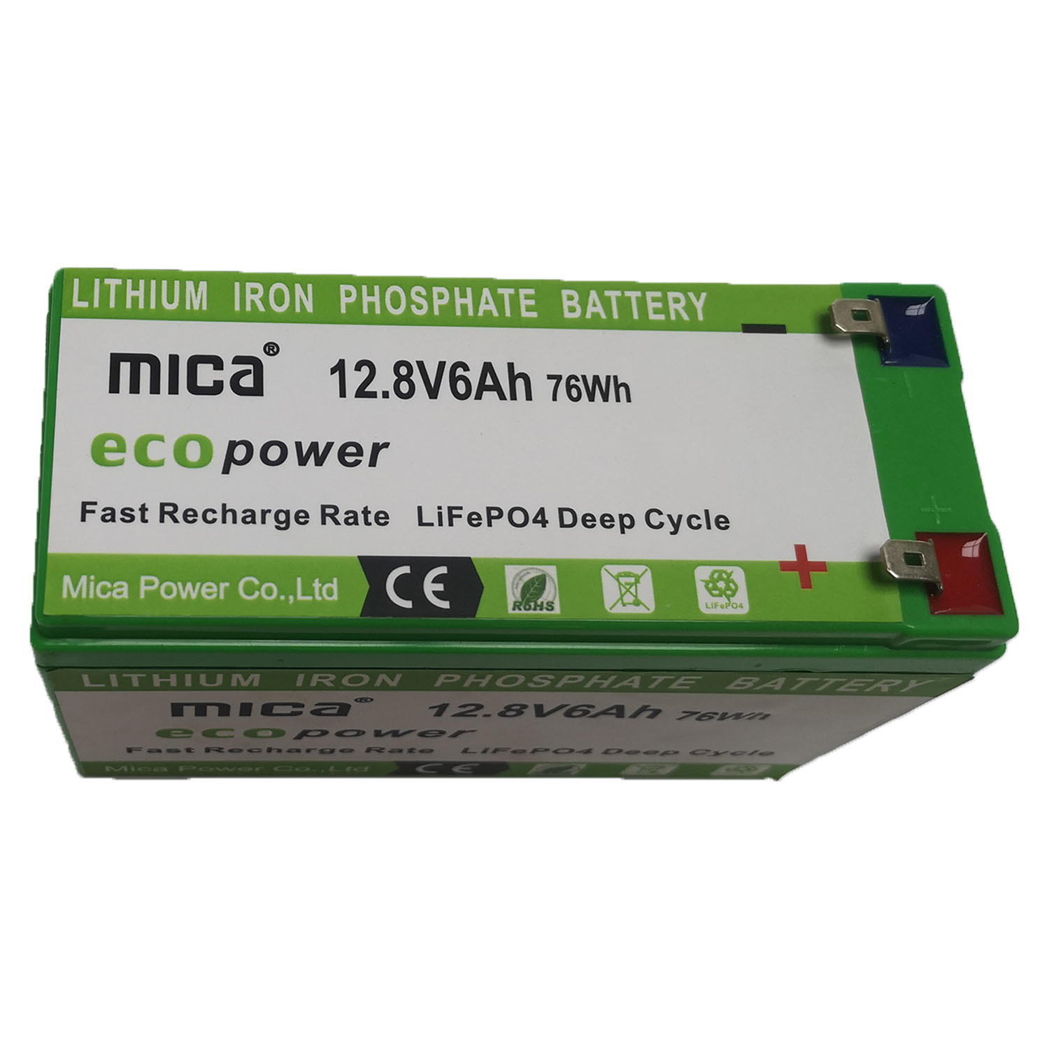 Factory Directly Supply 12.8V12V 6ah LiFePO4 Battery Pack Lithium Ion Battery High Quality with BMS Long Cycle for Solar Lighting RV with RoHS Ce UL-1643 Un38.3