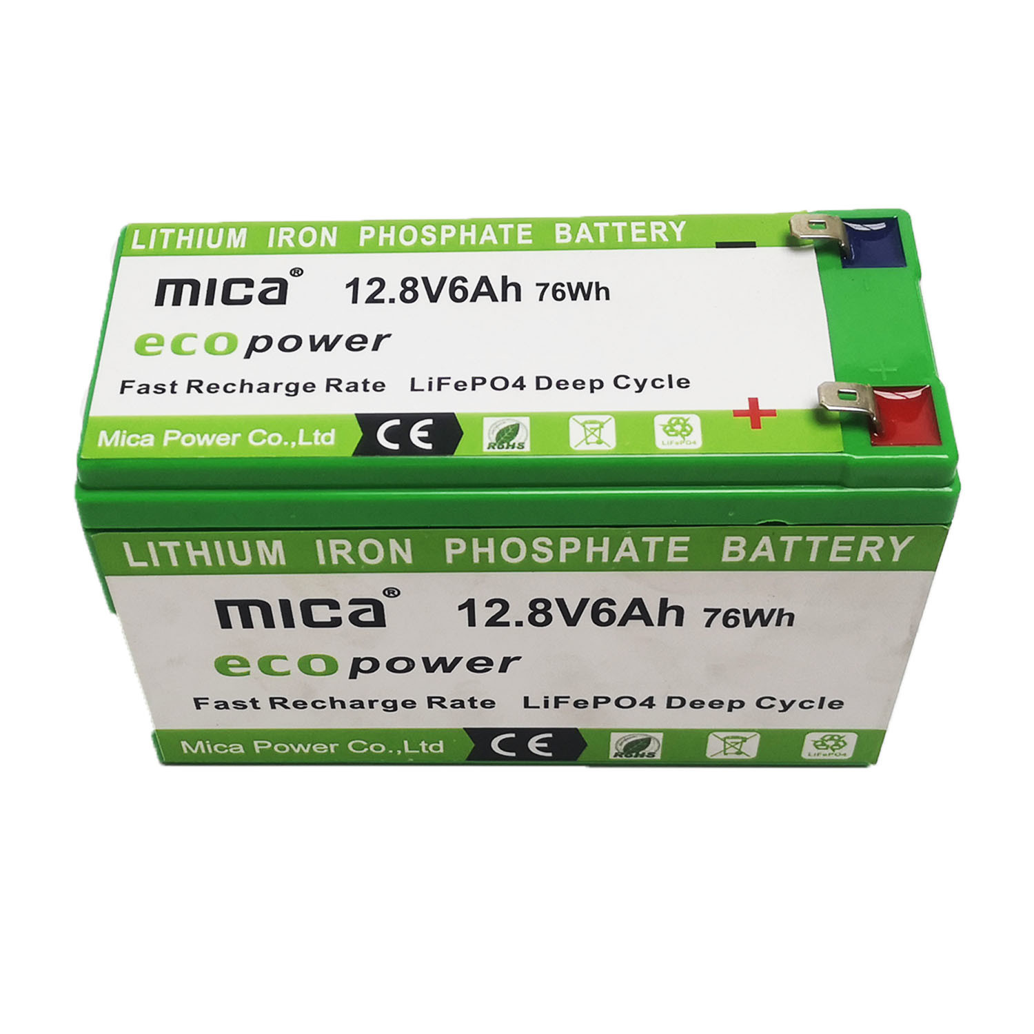 Factory Price 12.8V/12V 6ah Lithium Ion Battery LiFePO4 Battery Pack with BMS High Quality Long Cycle for Solar Lighting RV Tws with RoHS Ce CB