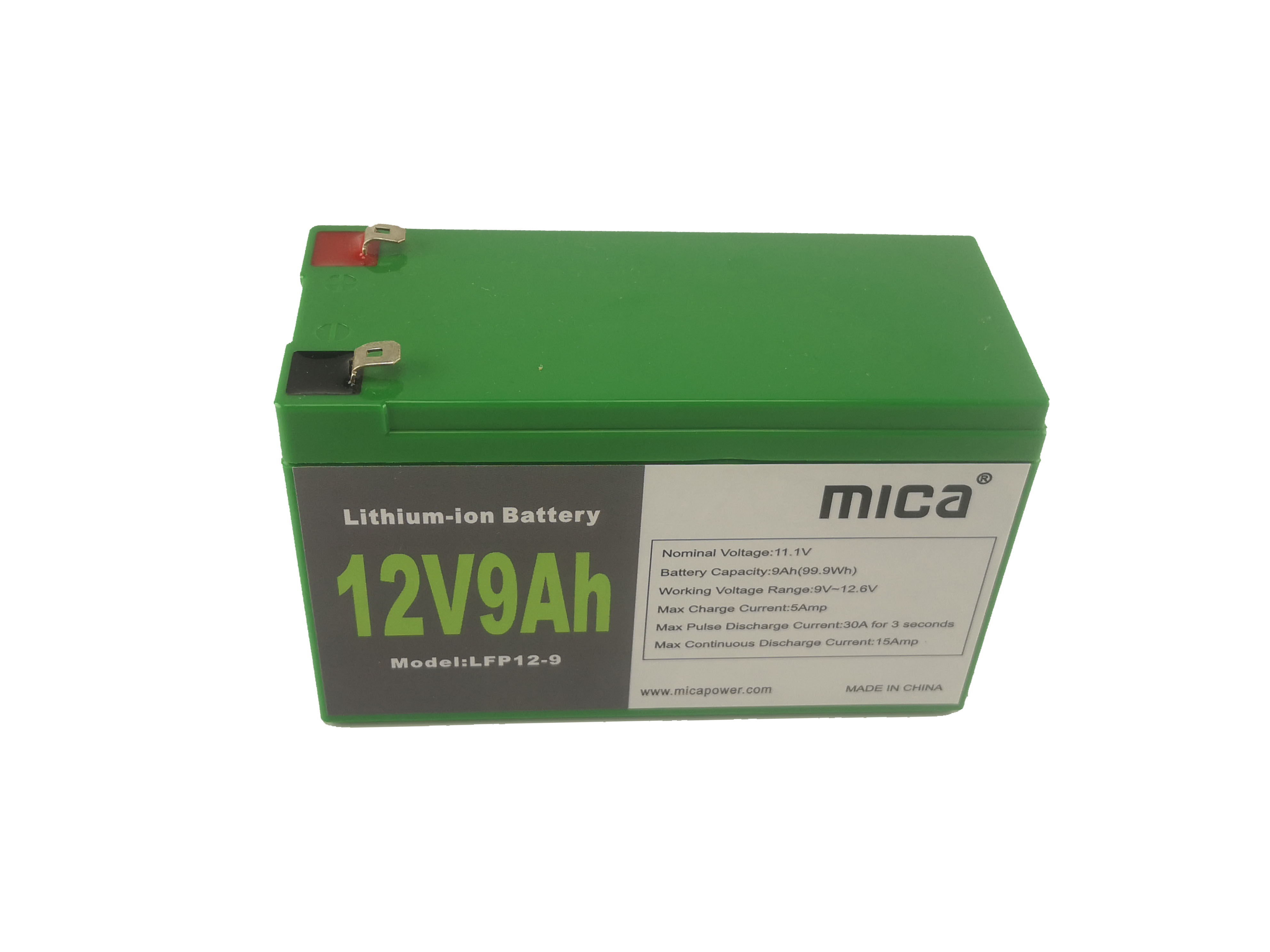 12V9ah Top Quality OEM/ODM Production LiFePO4 Lithium Ion Battery Pack for Car and Solar Power