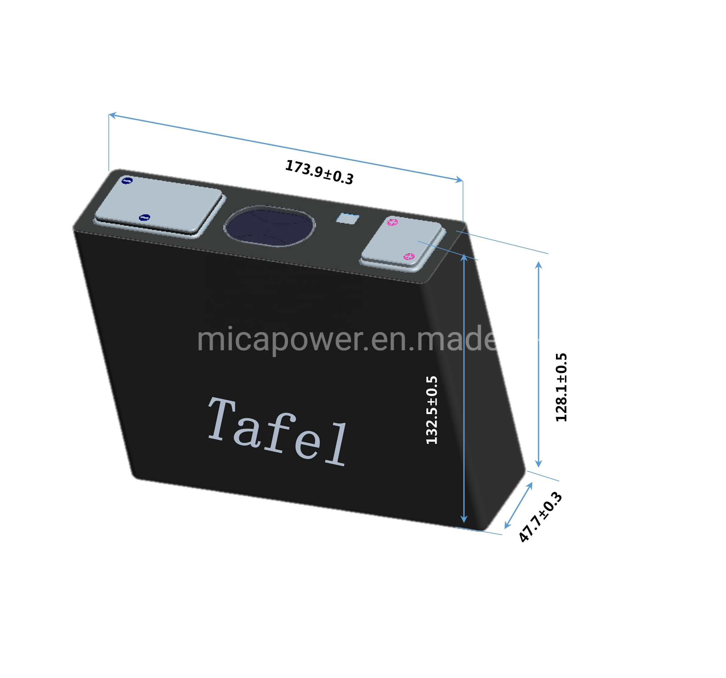 Tafel 3.7V 135ah Rechargeable Battery Li Polymer Nmc Ncm Power Prismatic Lithium Battery for EV