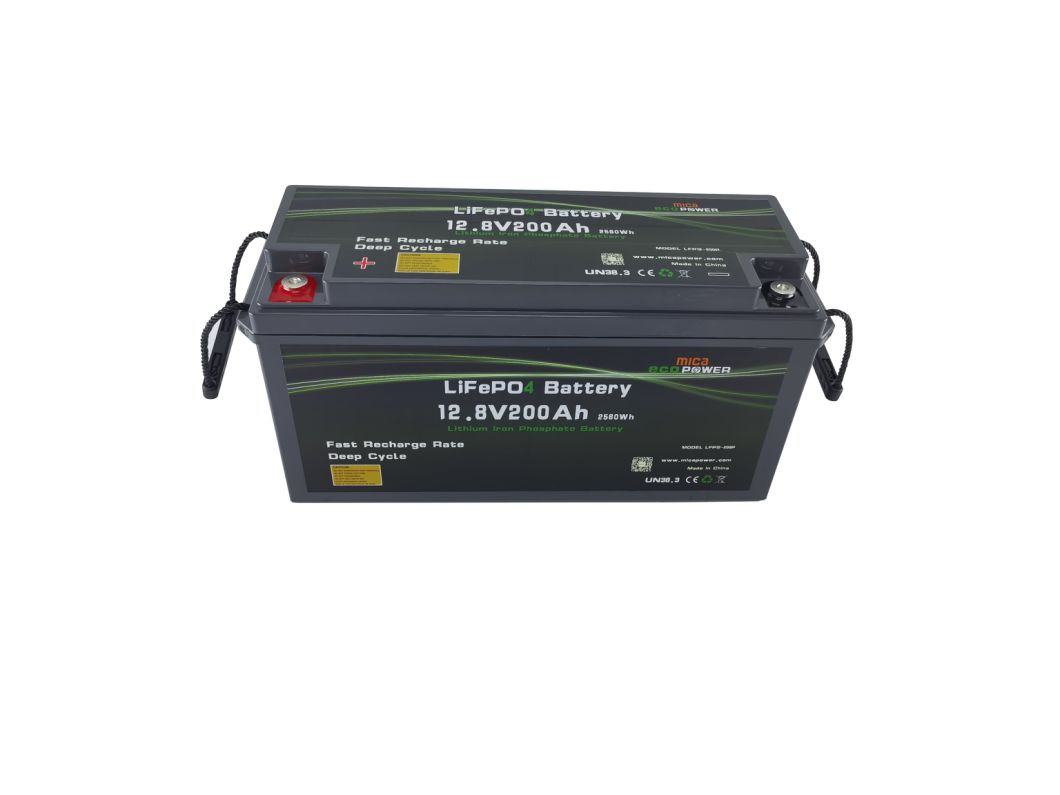 Mica 12V 100ah/200ah Lithium Ion LiFePO4 Solar Battery for Storage/Telecom/Lighting
