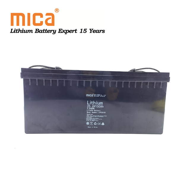 IEC62619 Un38.3 25.6V 150ah LiFePO4 Battery 24V 150ah Lithium Ion Battery Pack Energy Storage Battery Pack