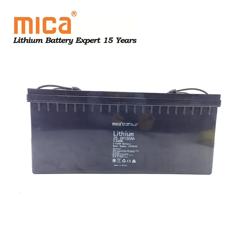 IEC62619 Un38.3 25.6V 150ah LiFePO4 Battery 24V 150ah Lithium Ion Battery Pack Energy Storage Battery Pack