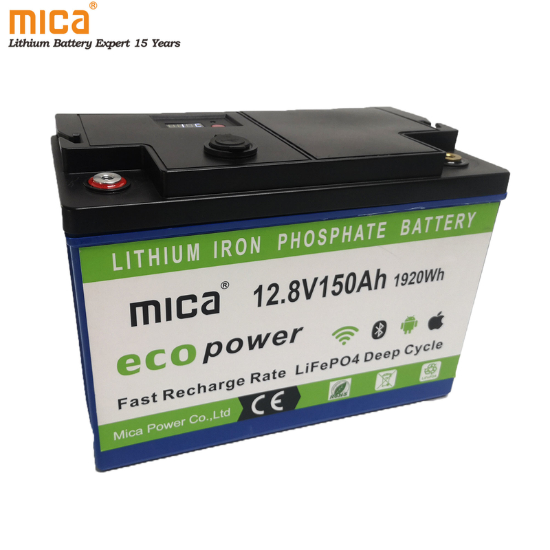 Mica Manufacture Supplier 12V 12.8V 150ah LiFePO4 Lithium Iron Phosphate Battery Pack LiFePO4 Energy Storage Battery with CE UL Solar Storage Battery