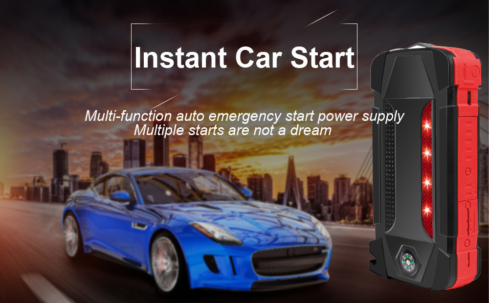 Manufacturer High Power Jump Starter Start Power Bank Car Vehicle Multi Function Auto Emergency Power Supply Multiple Starts Portable 12V 5V 16V 19V