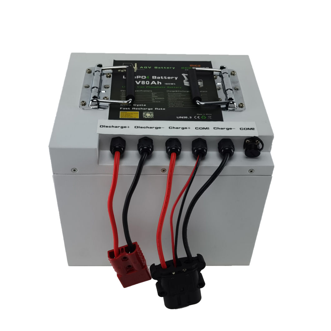 Agv LiFePO4 Battery 24V 80ah Lithium Iron Phosphate Battery Pack Automatic Guided Vehicle Lithium Battery Pack